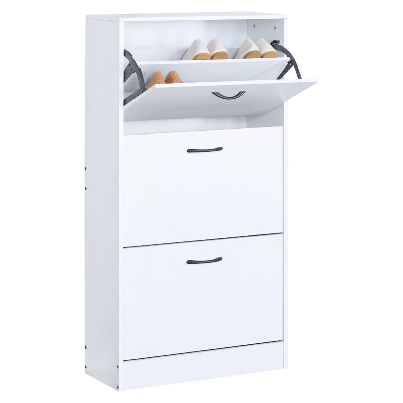 Praktický botník 3-radový, biely