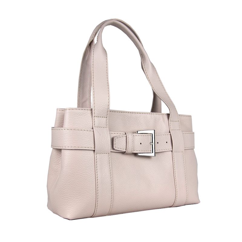 Dámska kožená kabelka v ružovej farbe