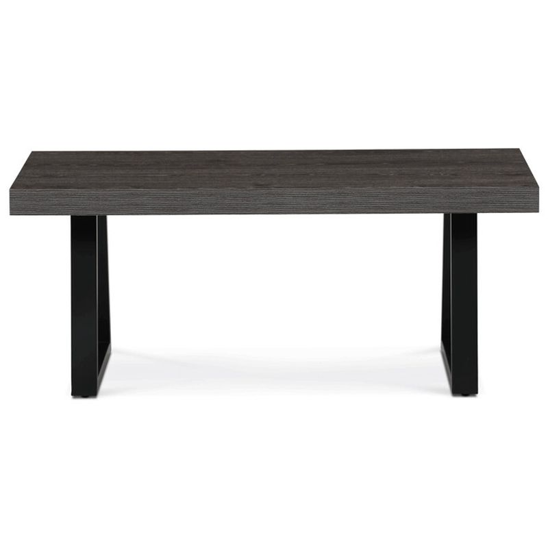 Konferenčný stolík MDF doska, dekor sivý dub-čierna