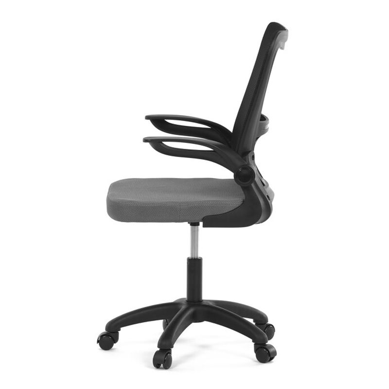  Kancelárska stolička, sivá sieťovina a čierny plast