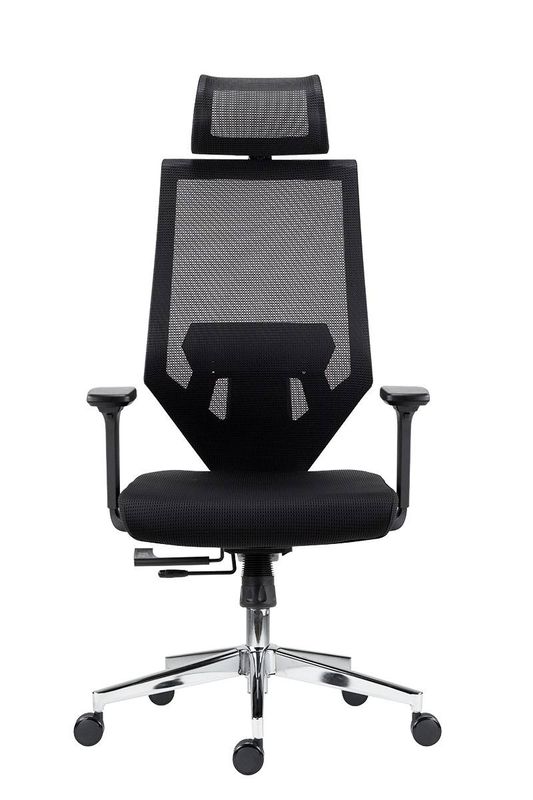 Ergonomická kancelárska stolička, čierna látka