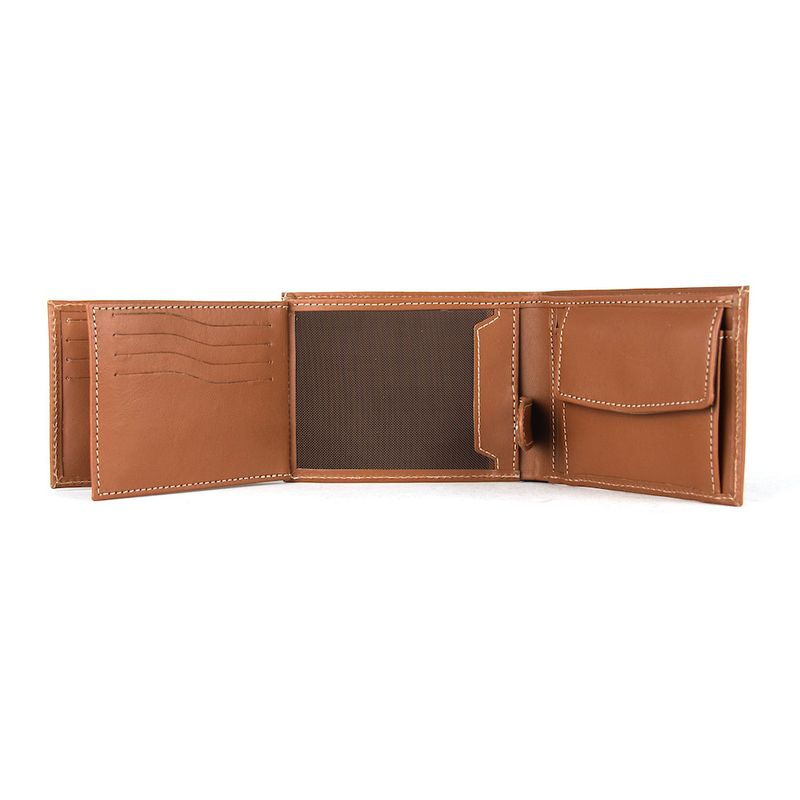 Luxusná elegantná peňaženka z pravej kože 8552 vo svetlo hnedej farbe