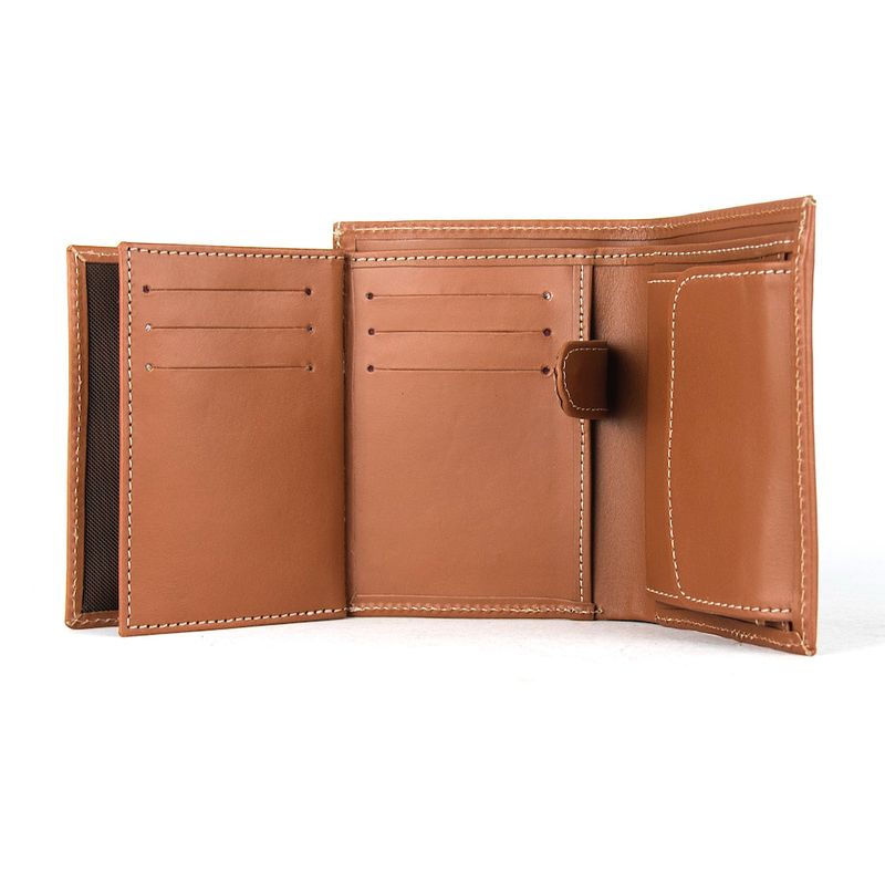 Luxusná kožená peňaženka vo svetlo hnedej farbe