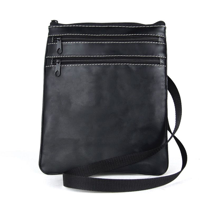 Elegantná kožená taška, viacúčelové púzdro v čiernej farbe