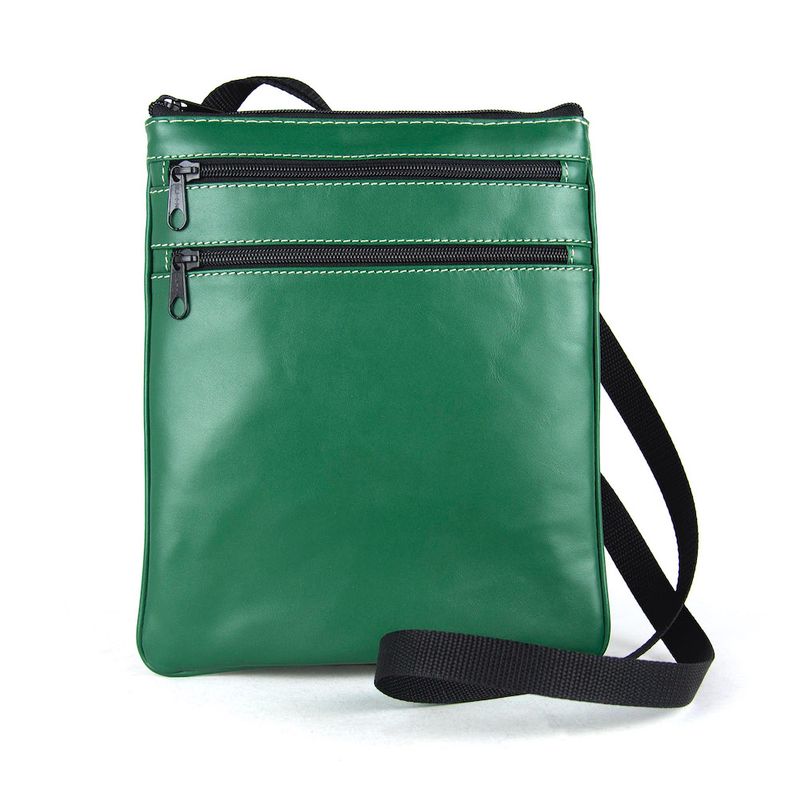 Elegantná kožená taška, viacúčelové púzdro v zelenej farbe