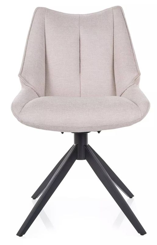 Moderná jedálenská stolička čierny mat – svetlobéžová 22