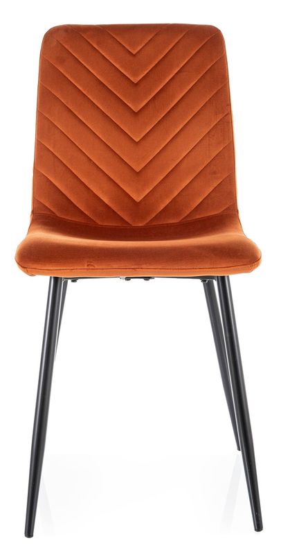 Luxusná jedálenská stolička s prešívaním, čierna-cynamon bluvel 4215