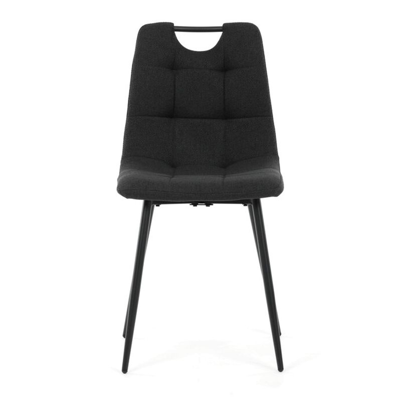 Stolička jedálenská, madlo, ľahko čistiteľná čierna látka