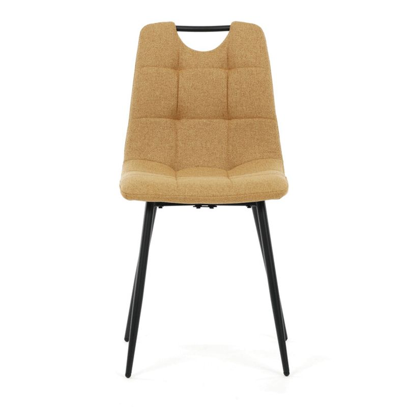 Stolička jedálenská, madlo, ľahko čistiteľná žltá látka