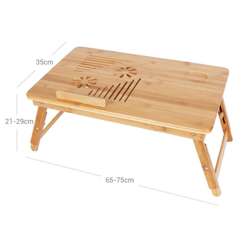 Odkladací stolík na notebook 75x35x29 cm, bambus