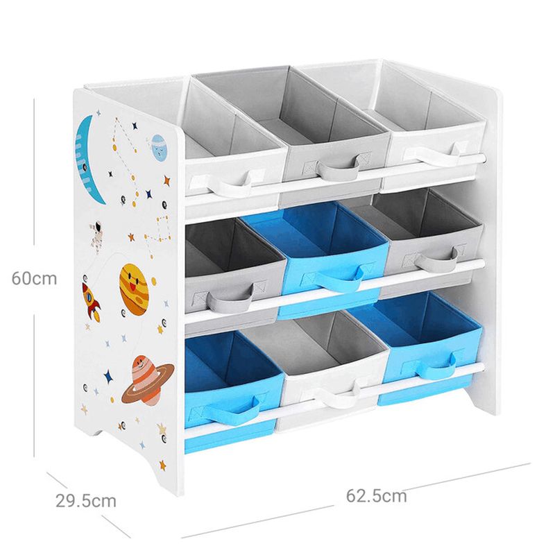 Regál na hračky, MDF viacfarebná