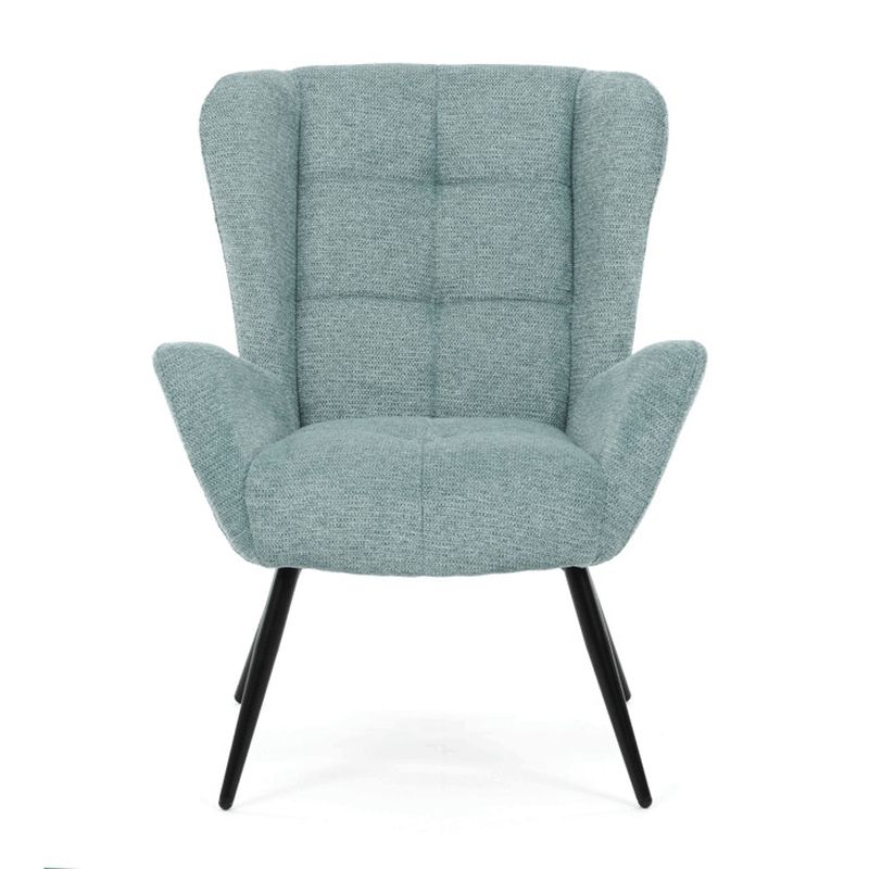 Kreslo ušiak v svetlo modrom prevedení