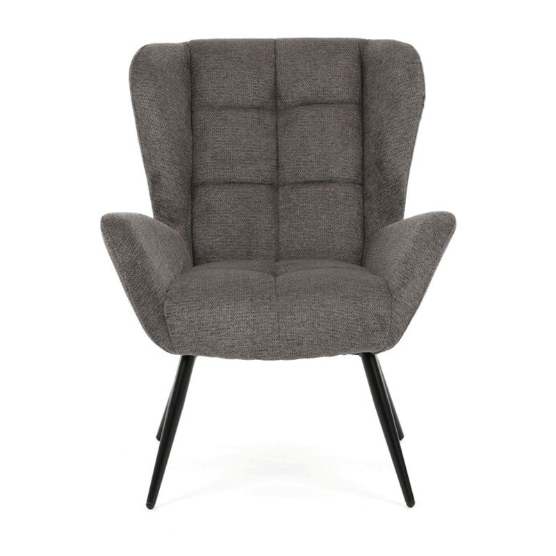 Kreslo ušiak v sivom prevedení