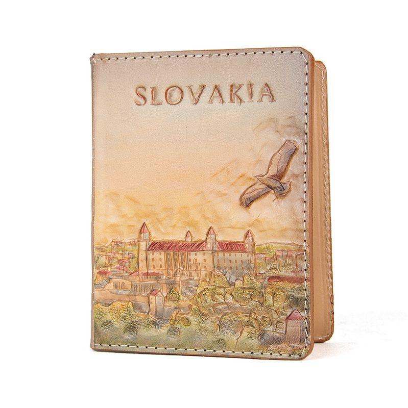 Ručne tvarovaný, vyklepávaný kožený zápisník – Bratislavský Hrad 2