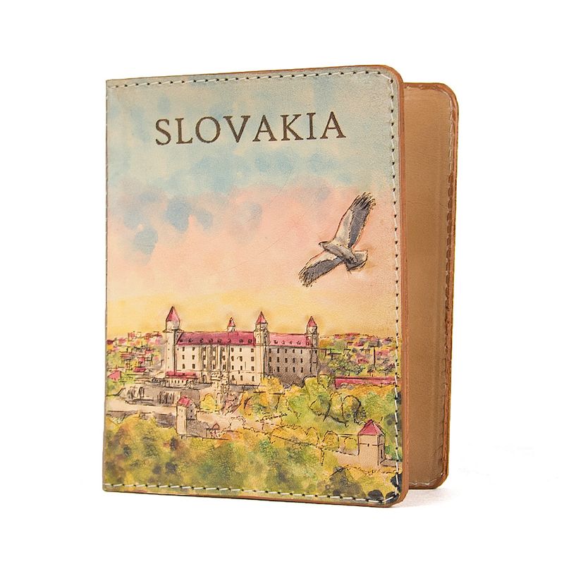 Ručne tvarovaný, vyklepávaný kožený zápisník – Bratislavský Hrad 3