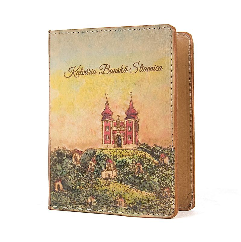 Ručne tvarovaný, vyklepávaný kožený zápisník – Kalvária, Banska Štiavnica 2