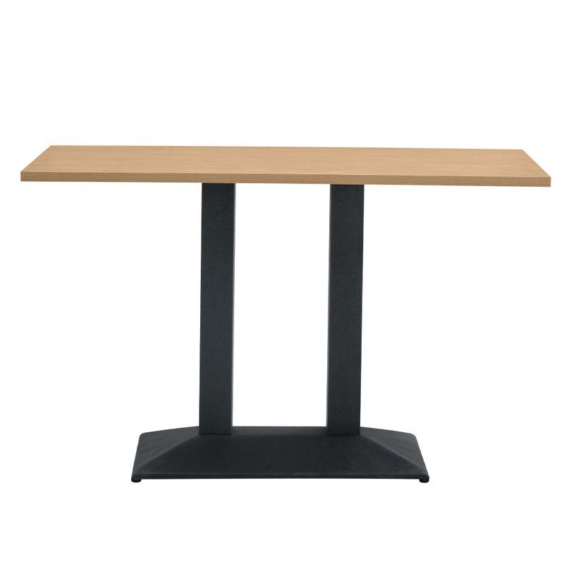 Elegantný jedálenský stôl, dub sonoma-čierna, 120x60