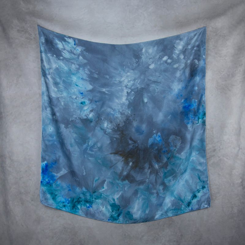 Hodvábna šatka LIMITED_292, 90x90cm, Vyrobená na Slovensku