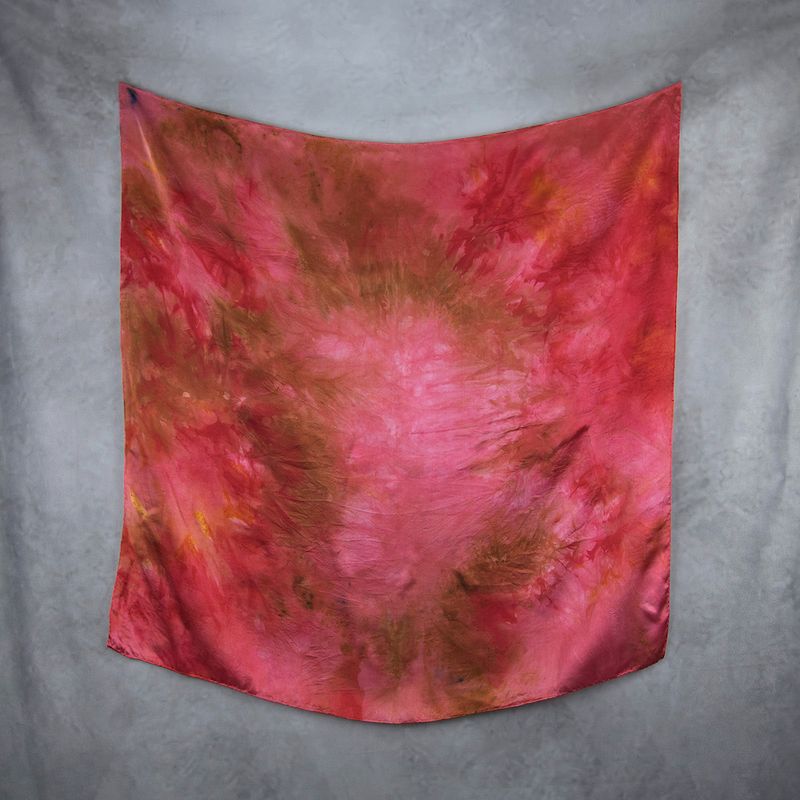 Hodvábna šatka LIMITED_293, 90x90cm, Vyrobená na Slovensku