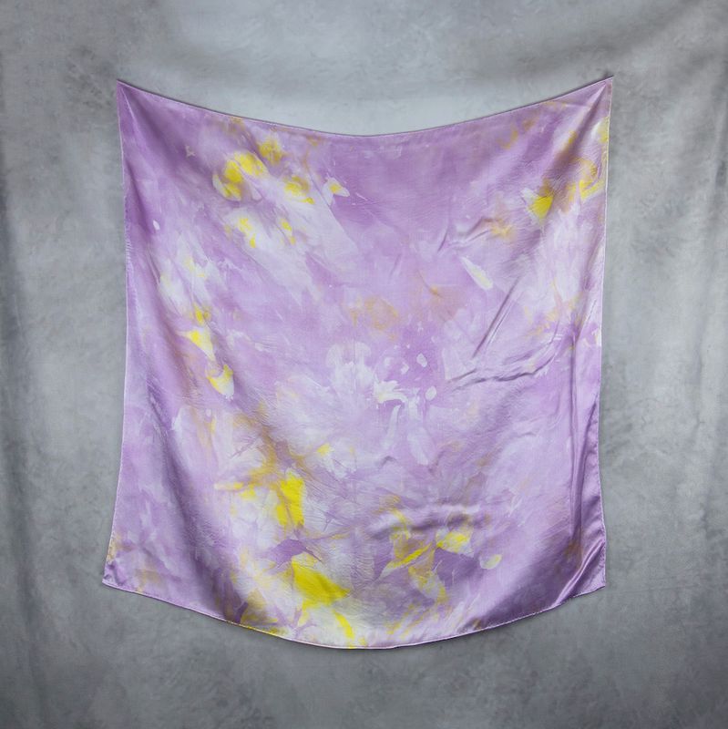 Hodvábna šatka LIMITED_299, 90x90cm, Vyrobená na Slovensku