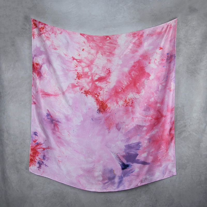 Hodvábna šatka LIMITED_289, 90x90cm, Vyrobená na Slovensku