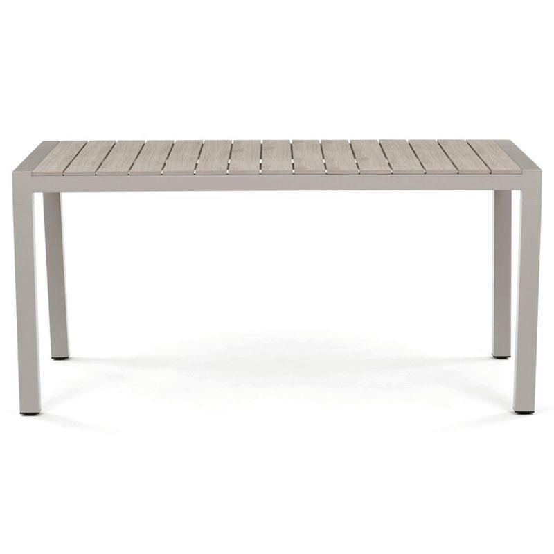 Záhradný stôl, béžový, 162×90cm, s polywoodovou doskou