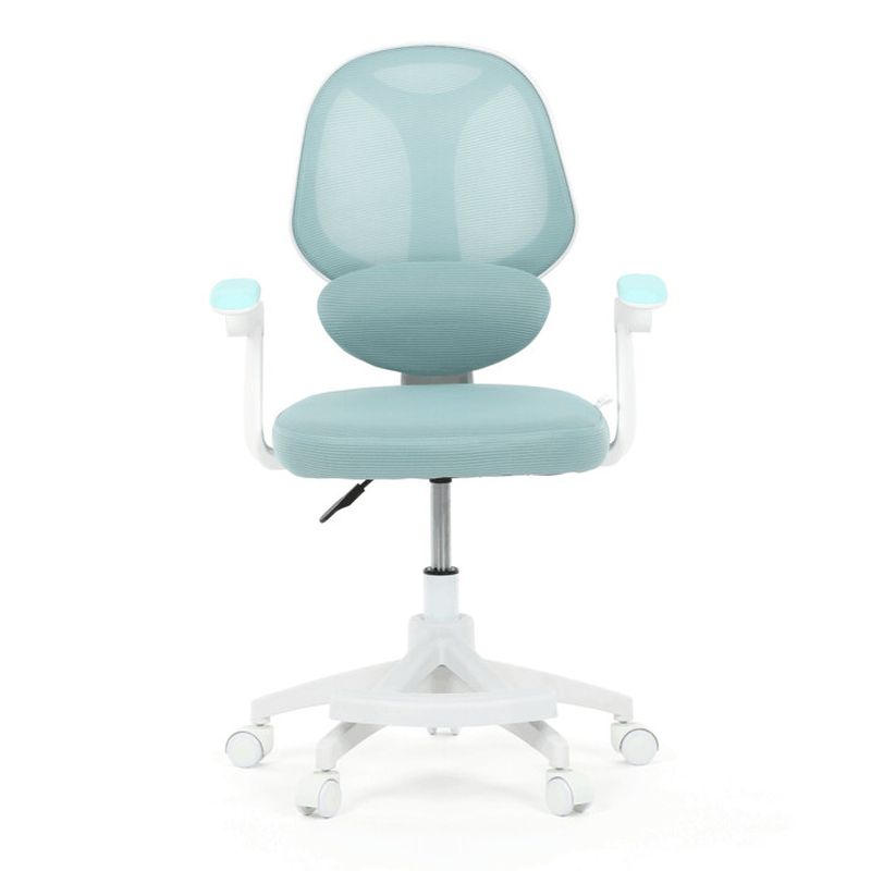 Detská kancelárska stolička, modrá sieťovina