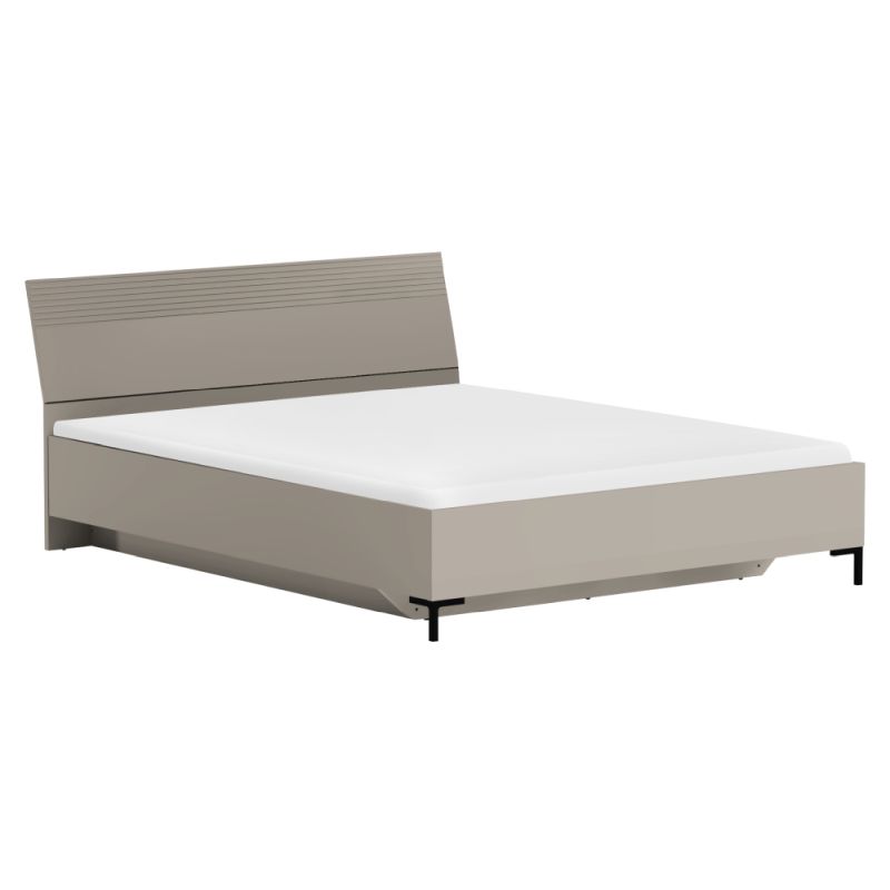 Manželská posteľ 160x200 s roštom, sivohnedá Taupe