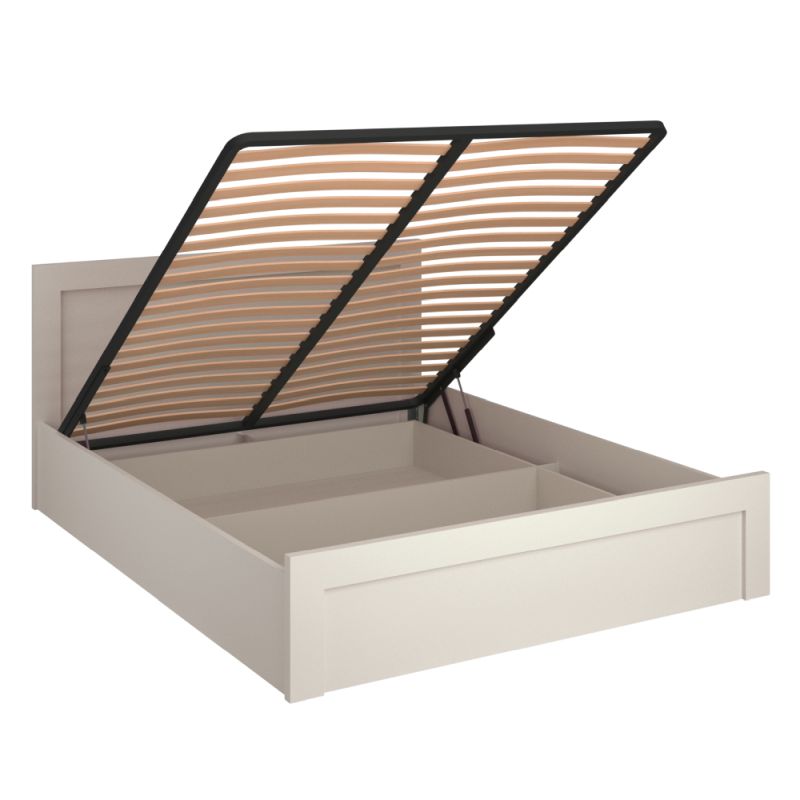 Štýlová manželská posteľ, 160x200, kašmír, úložný priestor