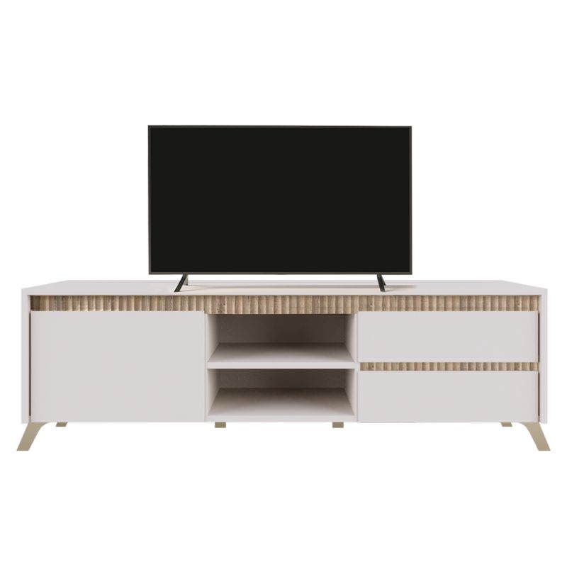 Štýlový TV stolík RTV1K2So, kašmír, dub sonoma