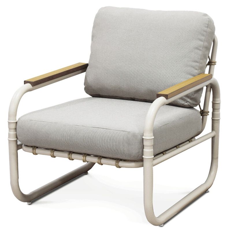 Záhradná zostava, 1+3, béžová, kovová konštrukcia