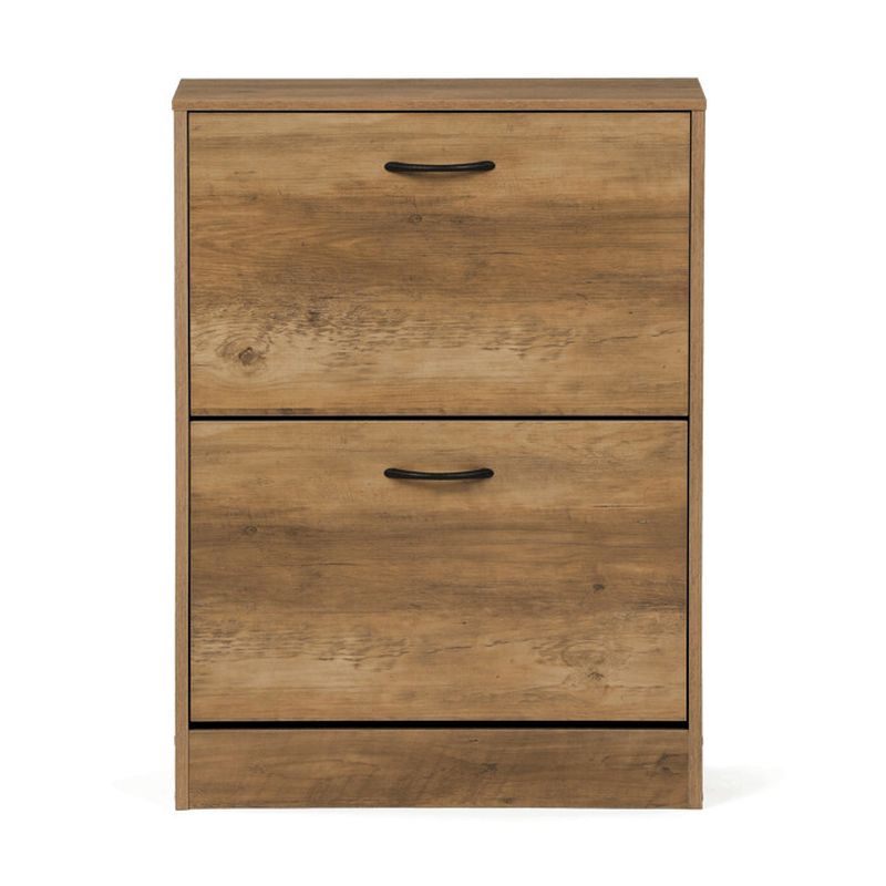 Botník s dvoma priehradkami, hnedý