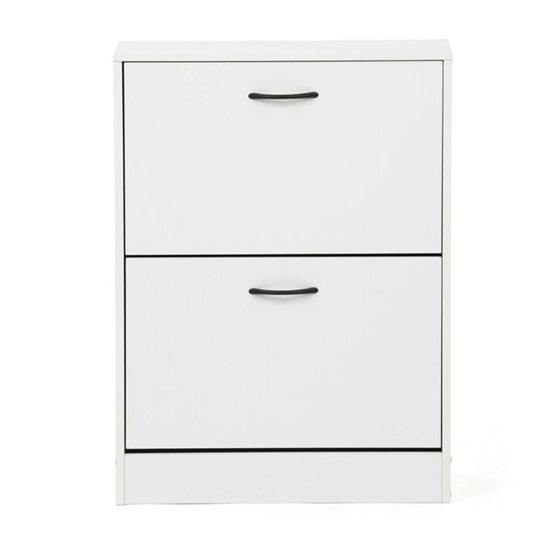 Botník s dvoma priehradkami, biely