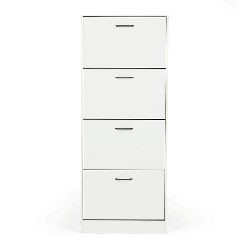 Botník so štyrmi priehradkami, biely