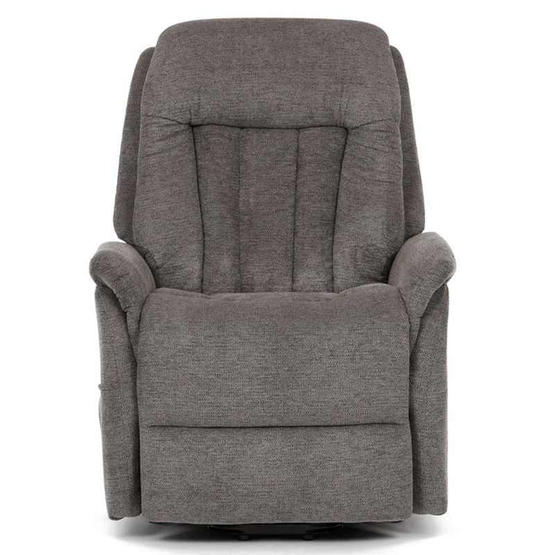 Výklopné, elektrické, polohovacie kreslo, sivá látka