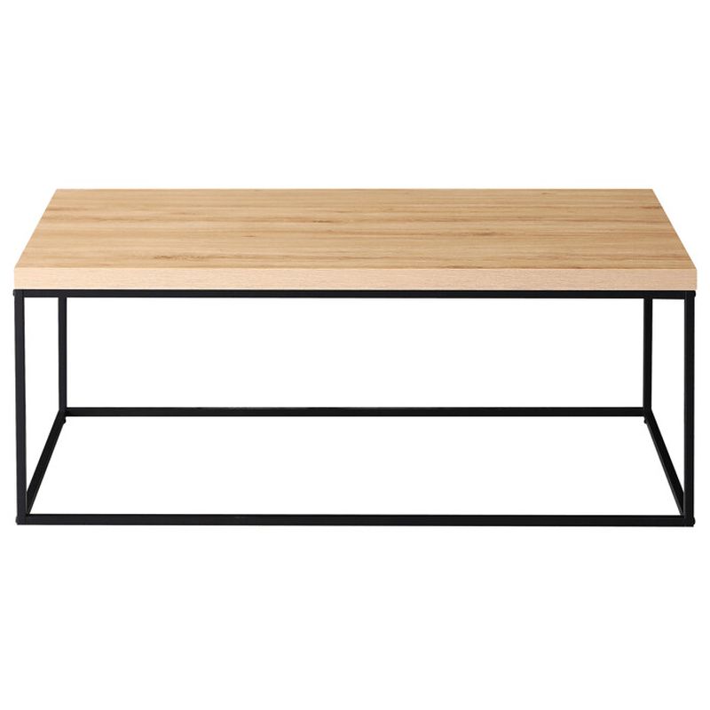 Konferenčný stolík 110x60cm, MDF divoký dub, čierna podnož