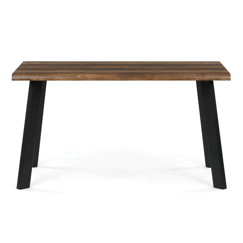 Moderný jedálenský stôl 140 × 80cm, old wood s kovovými nohami