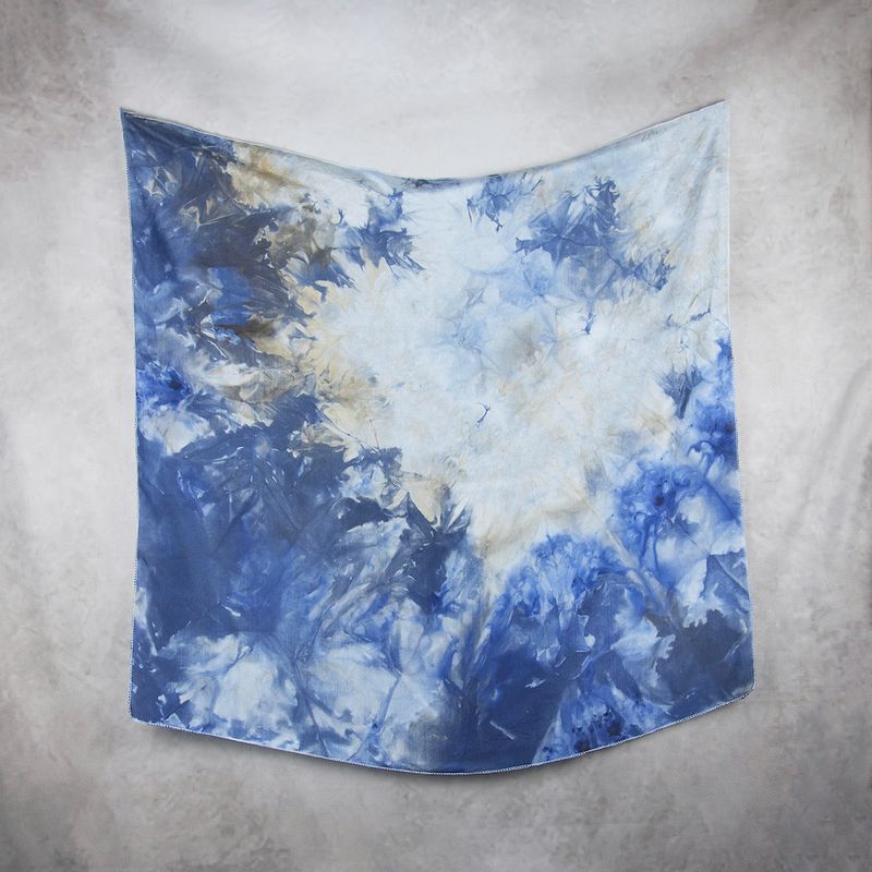 Hodvábna šatka VZOR_68, 90×90cm, Made in Slovakia