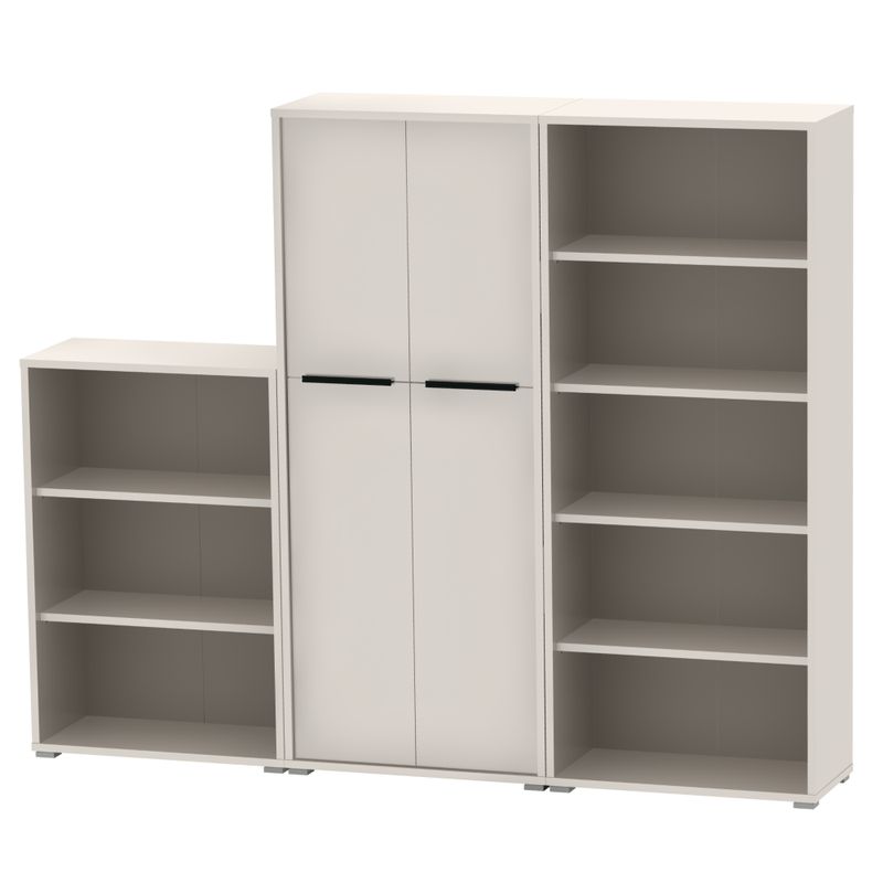 Moderný vysoký široký regál, kašmír