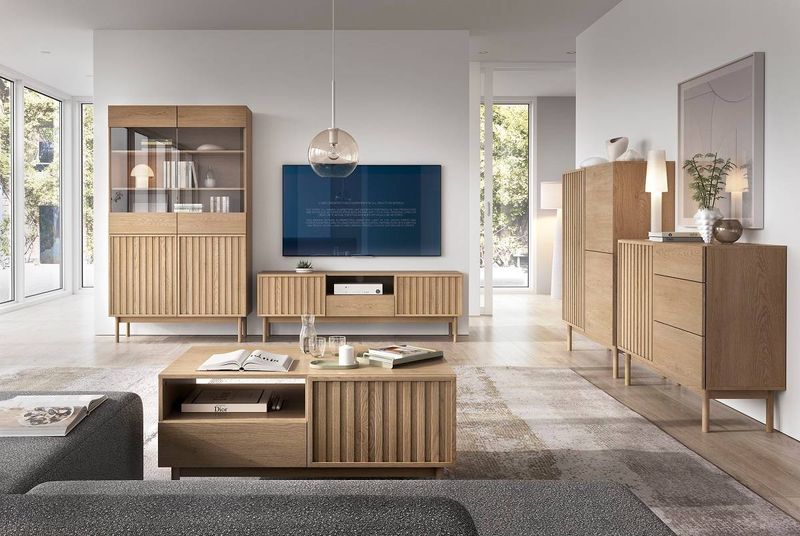 Moderný nočný stolík, Cremona, s bezúchytkovým otváraním