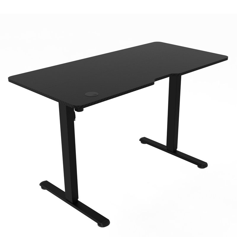 Ergonomický stôl s reguláciou výšky 120x60, melamín, čierny