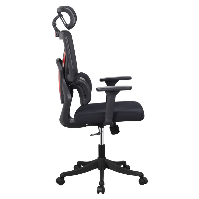 Ergonomické kancelárske kreslo v čiernej sieťovine