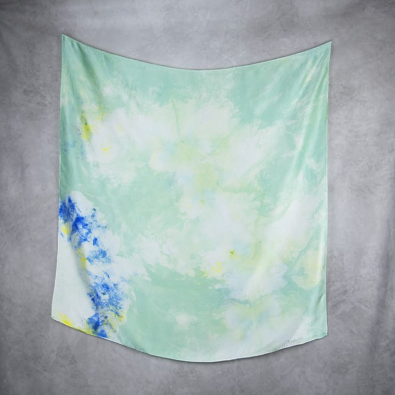 Luxusná hodvábna šatka LIMITED_349 – 100 % prírodný hodváb, 90 × 90 cm