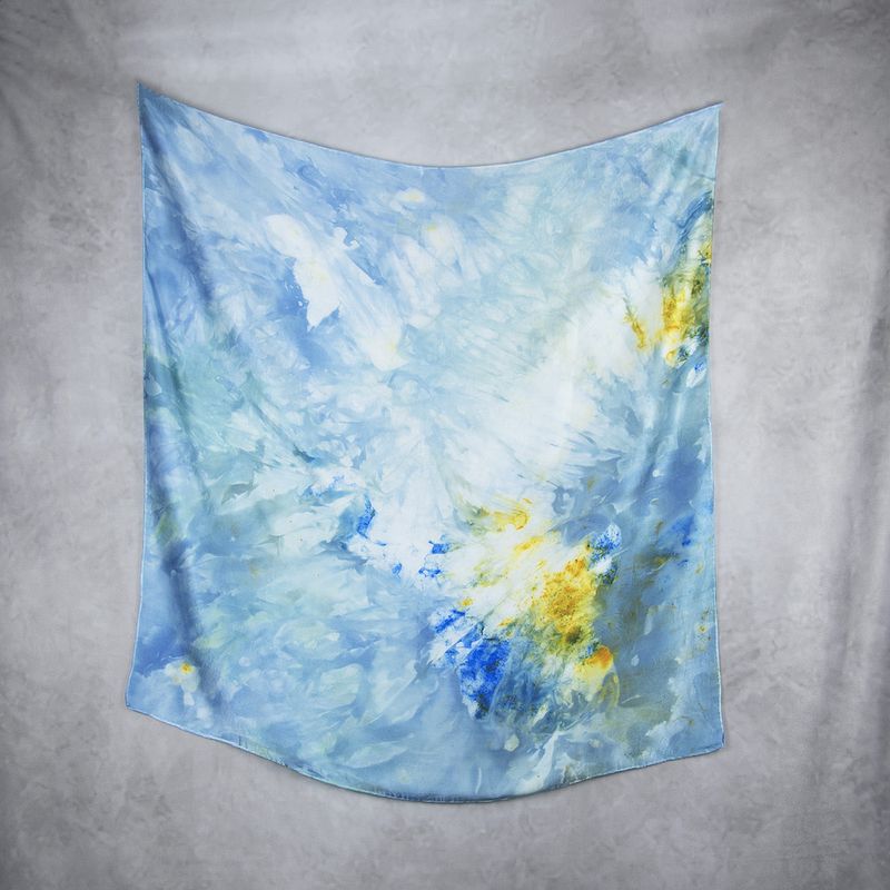 Luxusná hodvábna šatka LIMITED_350 – 100 % prírodný hodváb, 90 × 90 cm
