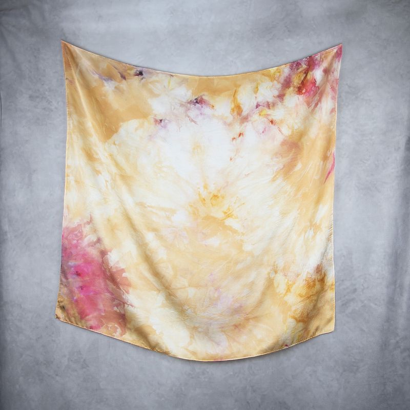 Luxusná hodvábna šatka LIMITED_355 – 100 % prírodný hodváb, 90 × 90 cm