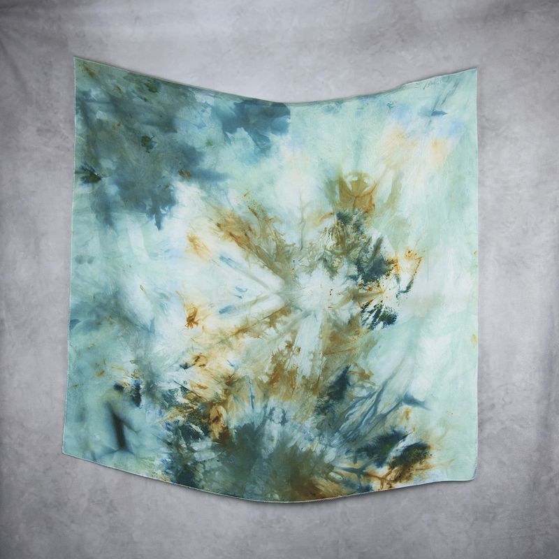Hodvábna šatka VZOR_90, 100 % prírodný hodváb, 85 × 90 cm