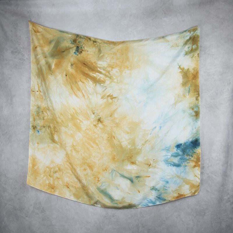 Hodvábna šatka VZOR_91, 100 % prírodný hodváb, 85 × 90 cm