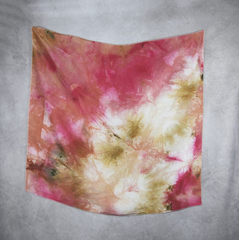 Hodvábna šatka VZOR_97, 100 % prírodný hodváb, 85 × 90 cm