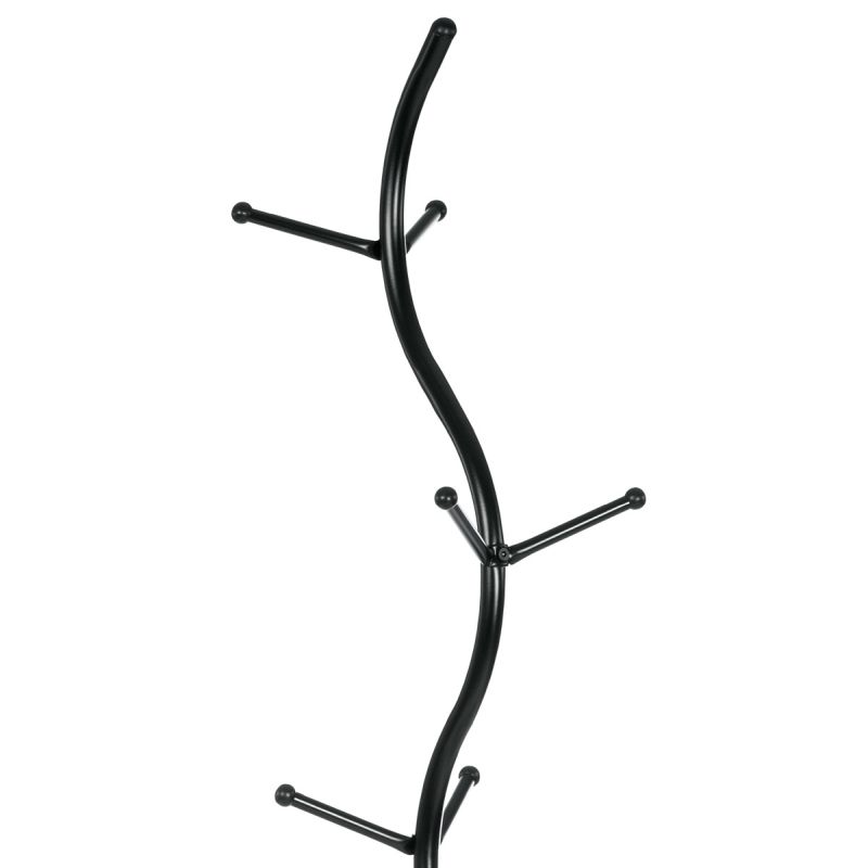 Vešiak v minimalistickom dizajne čierny