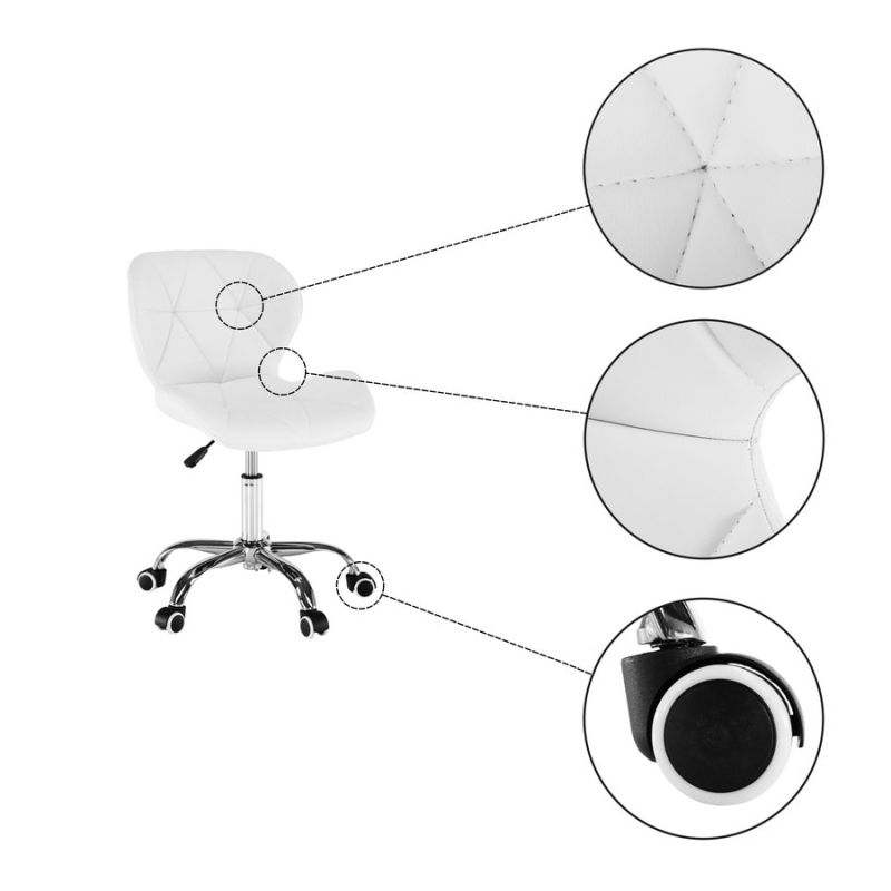 Elegantné kancelárske kreslo biele